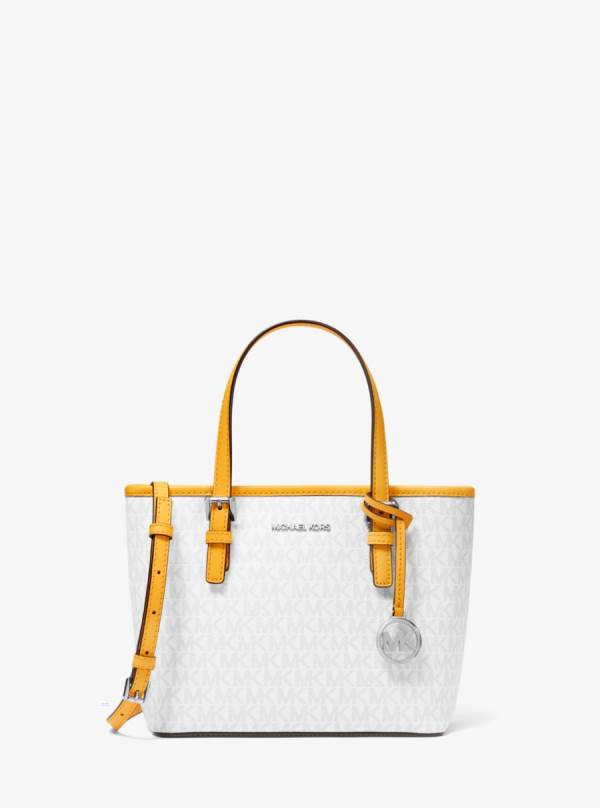 Damske Prenosná Taška Michael Kors Jet Set Travel Extra-Small Logo Top-Zip Viacfarebný - Kabelky Michael Kors Sleva | PUKTD-3807